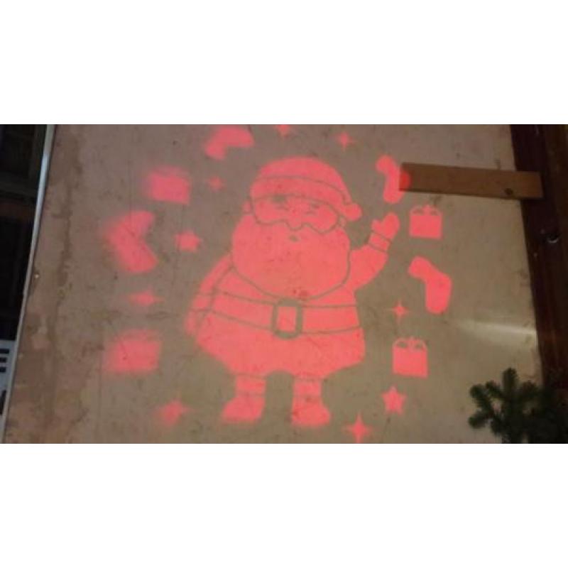 Kerst projector kerstman/MerryChristmas LED projectie NIEUW!