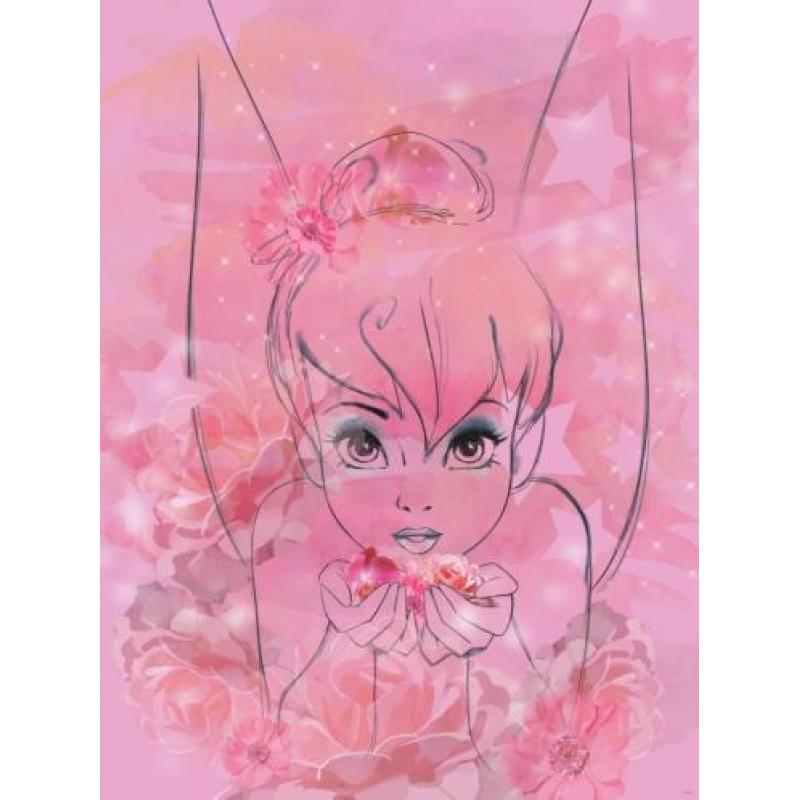 Tinkerbell fotobehang XL, Fairies behang, *Muurdeco4kids