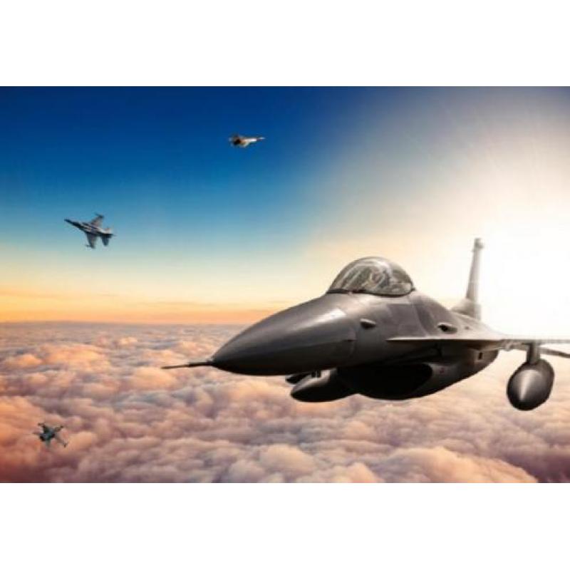 F-16 fotobehang Fighter Jets, F-16 behang Muurdeco4kids