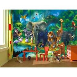 Jungle behang fotobehang + Gratis Lijm * Muurdeco4kids