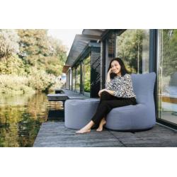 Sitting Point Poef DotCom Outdoor - Antraciet