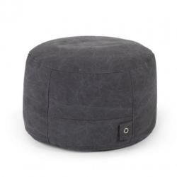 Outbag Poef Rock Canvas - black washed