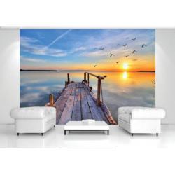 Fotobehang strand, zee, vlies behang, GRATIS VERZENDING