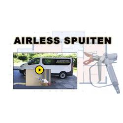 Airless latex spuiten || €5,- per m2 wit en €7,5 in kleur