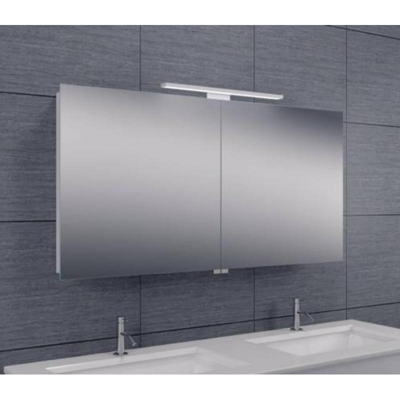 Spiegelkast Met Led Verlichting 120X60X14 Aluminium