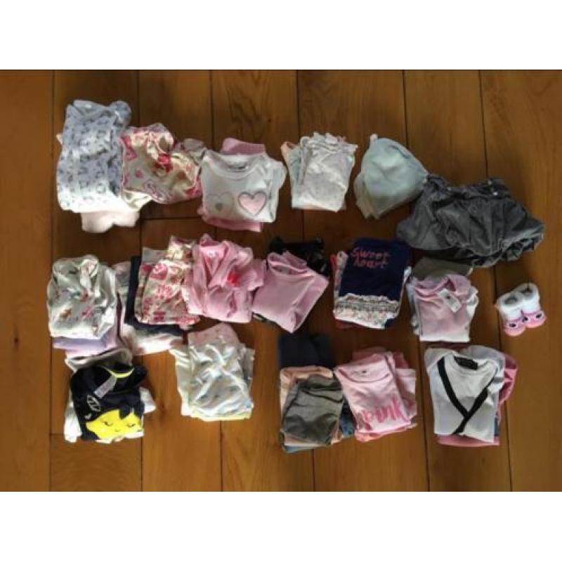 Groot pakket baby kleding meisje 45 stuks, maat 50 - 68