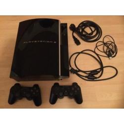 Playstation 3 + 2 Controllers, Kabels en 9 Spellen