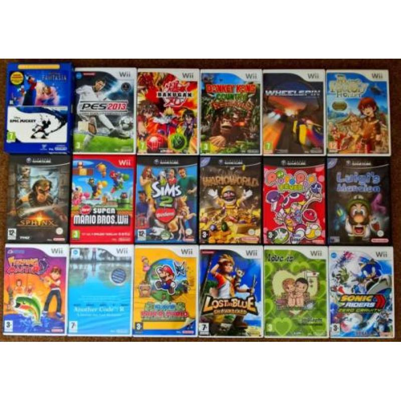 Originele Wii & Gamecube Spellen oa Mario,Sonic,Disney,Wario