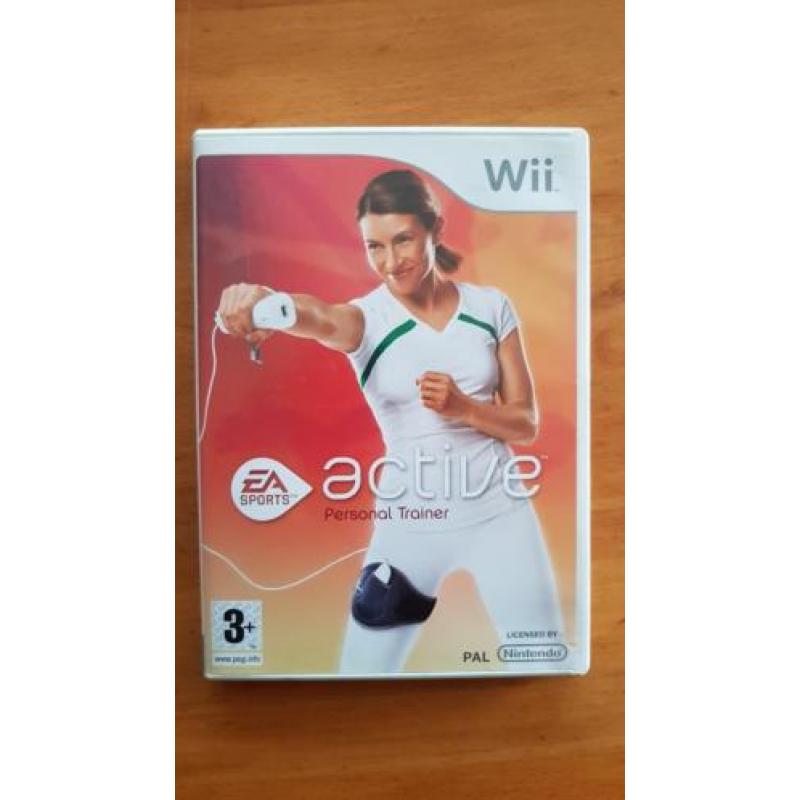 EA Sports Active Personal Trainer Wii Spel game band Belt