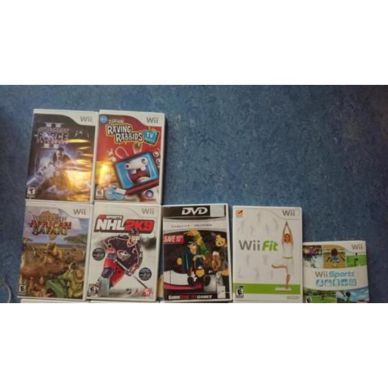 Nintendo Wii Spellen 3 Controllers Wii fit board