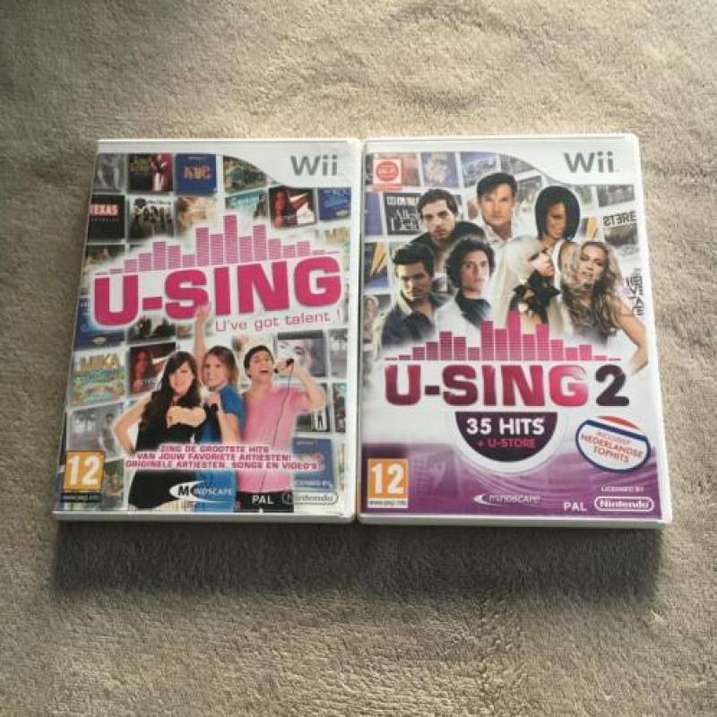 wii u-sing 1 en 2 en microfoon