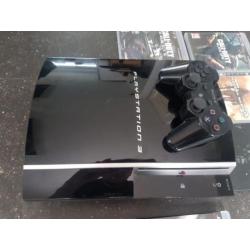 Ps3 met 1 controller en 5 spellen